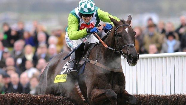 Denman riding in the Cheltenham Gold Cup