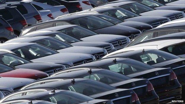 New cars in a car park near Barcelona, 23 October