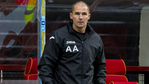 Partick Thistle manager Alan Archibald