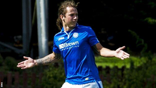 St Johnstone striker Stevie May