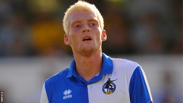 Cian Bolger in action for Bristol Rovers