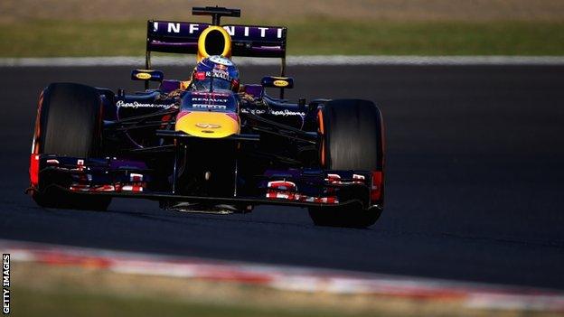 Sebastian Vettel at Suzuka