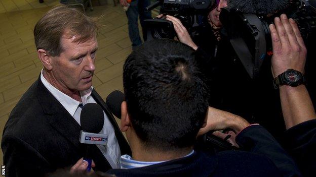 Dave King at Glasgow Airport