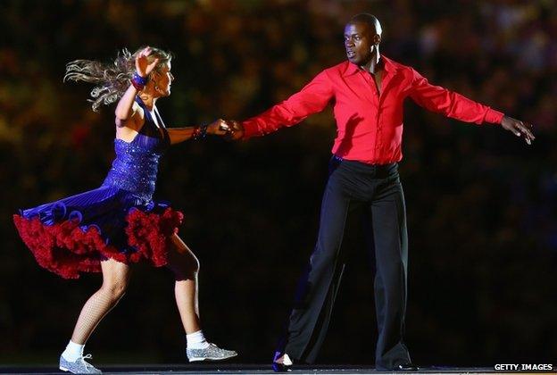 Martin Offiah and Erin Boag