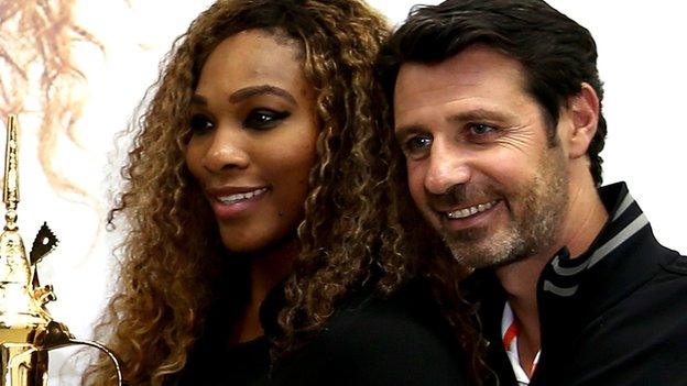 Serena Williams and Patrick Mouratoglou