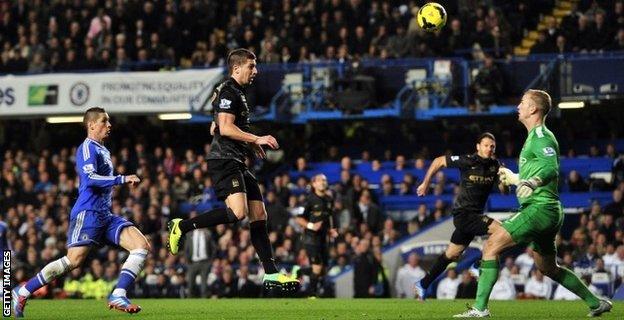 Matija Nastasic headed the ball over Joe Hart, and saw Fernando Torres run through and score Chelsea's winner