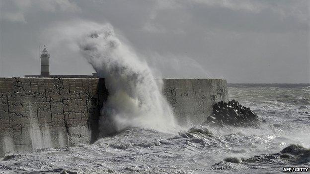 Newhaven in the storm