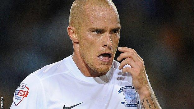 Preston North End striker Iain Hume