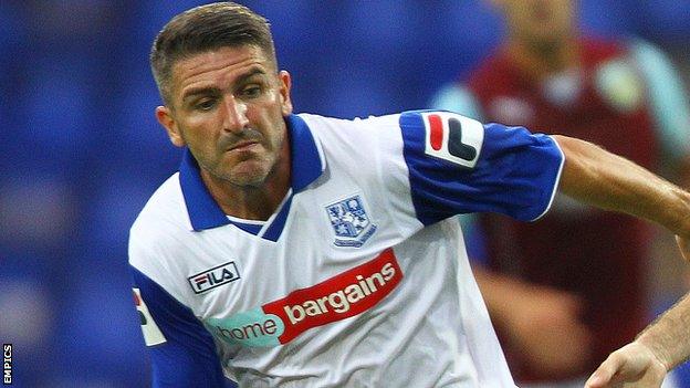 Tranmere Rovers striker Ryan Lowe