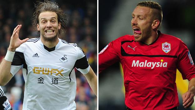 Michu (left) and Craig Bellamy