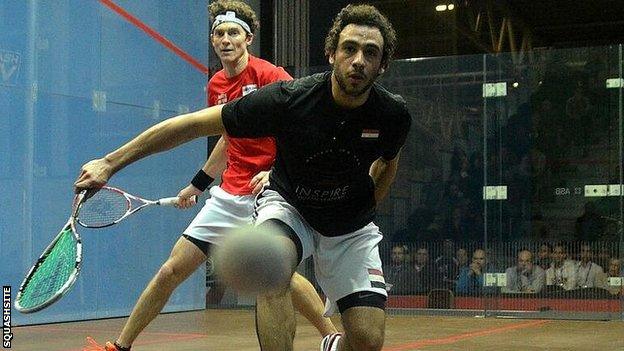 Ramy Ashour (right) and Cameron Pilley