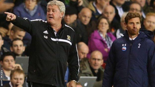 Steve Bruce on the sidelines against Tottenham