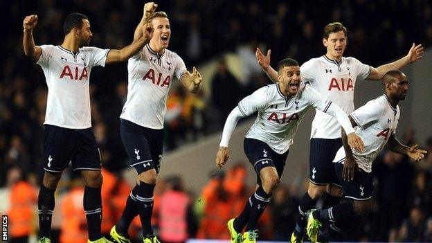 Tottenham celebrate