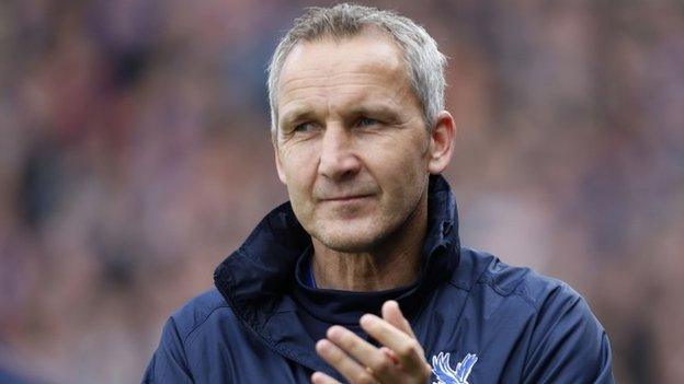 Crystal Palace caretaker manager Keith Millen