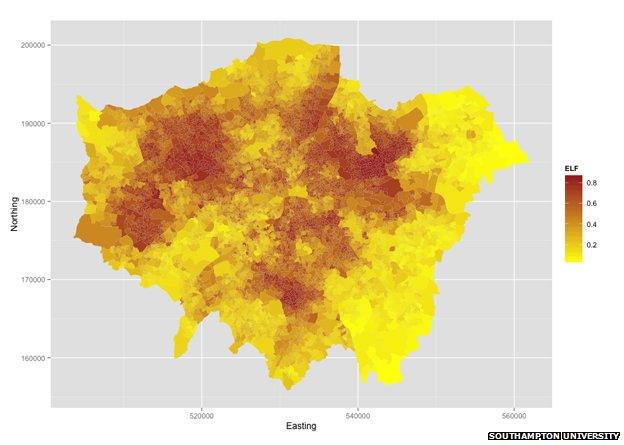 Diversity map of London