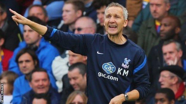 Crystal Palace caretaker manager Keith Millen