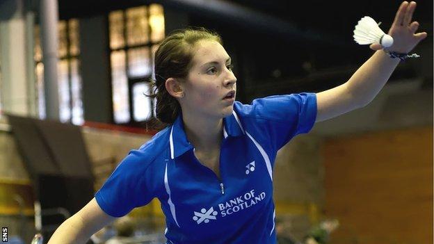 Scottish badminton player Kirsty Gilmour