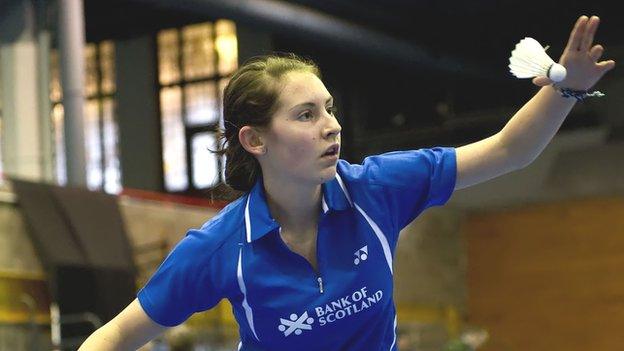 Scottish badminton player Kirsty Gilmour