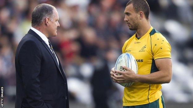 Quade Cooper and Ewen McKenzie