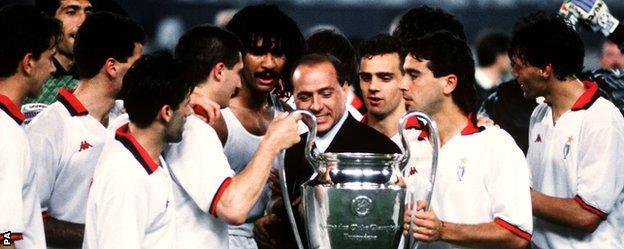 Ac Milan win the 1989 European Cup