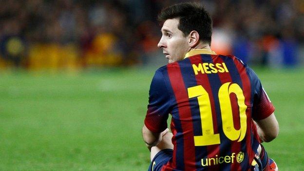 Barcelona's Lionel Messi