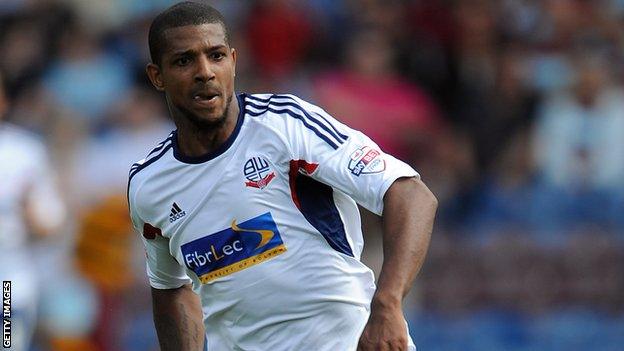 Bolton striker Jermaine Beckford