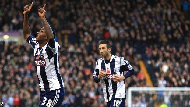 Saido Berahino scores for West Brom