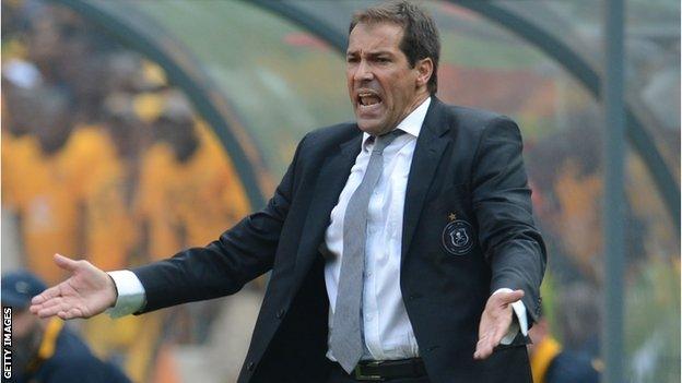 Orlando Pirates coach Roger de Sa