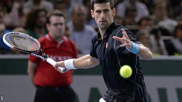 Novak Djokovic v David Ferrer Paris Masters final