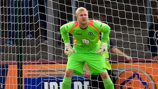 Partick Thistle goalkeeper Scott Fox