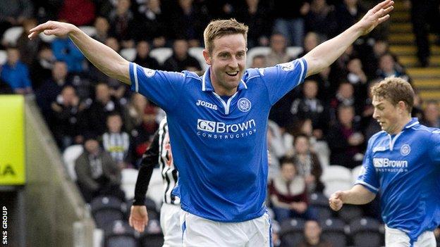 St Johnstone striker Steven MacLean