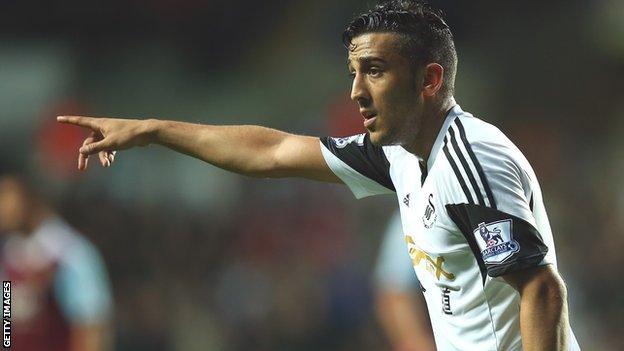 Swansea defender Neil Taylor