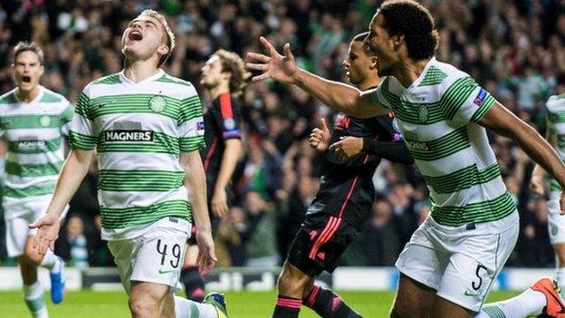 Celtic beat Ajax 2-1 in Glasgow