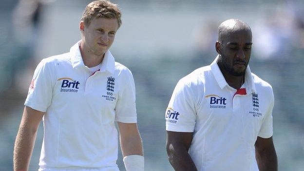 Joe Root and Michael Carberry