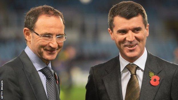 Martin O'Neill and Roy Keane