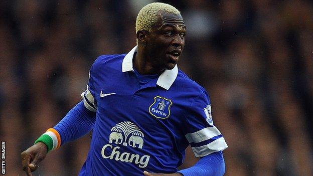 Everton striker Arouna Kone