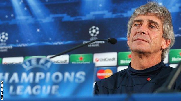 Manchester City manager Manuel Pellegrini