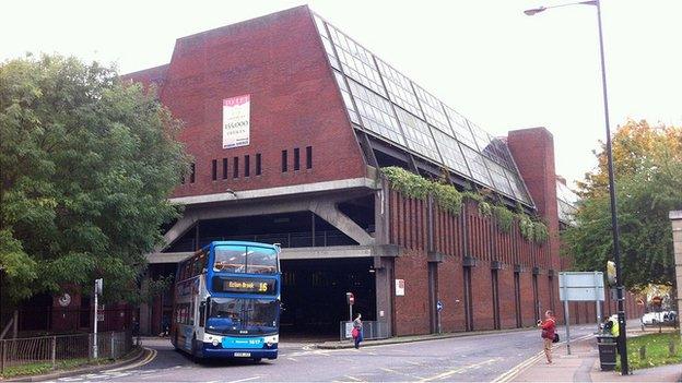 Greyfriars Bus Station in Northampton