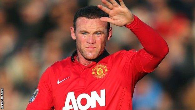 Manchester United striker Wayne Rooney