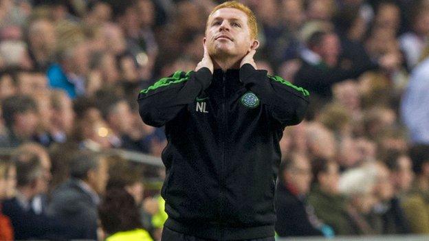 Celtic manager Neil Lennon at the Amsterdam Arena