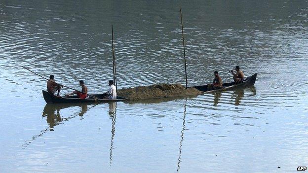 File photo of Kerala sand mining