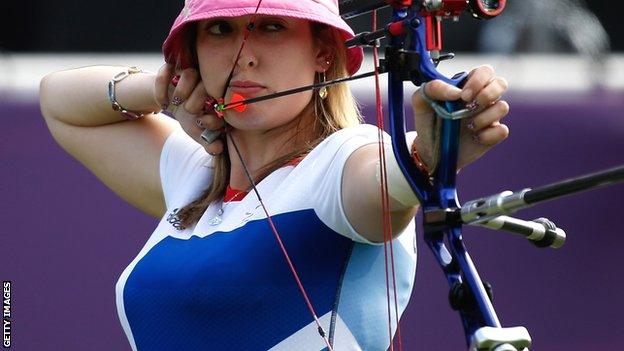 Great Britain's Danielle Brown in action at London 2012