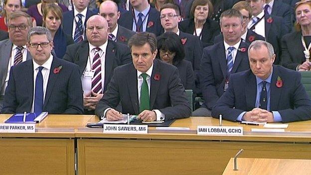 Andrew Parker, John Sawers and Iain Lobban