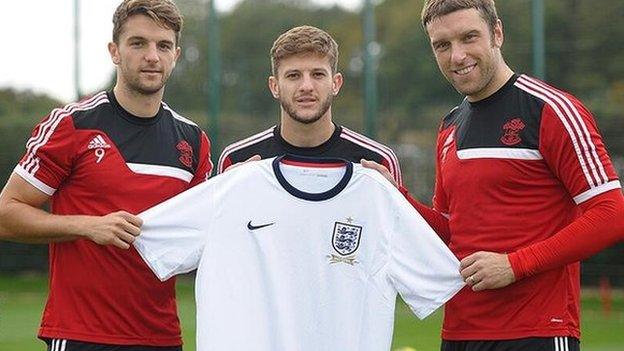 Jay Rodriguez, Adam Lallana and Rickie Lambert