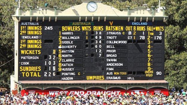 The Adelaide Oval scoreboard in 2010