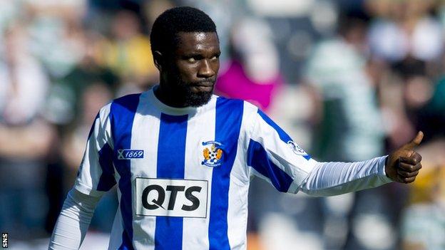 Kilmarnock midfielder Rabiu Ibrahim