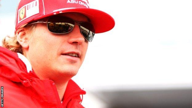 Kimi Raikkonen at Ferrari in 2009