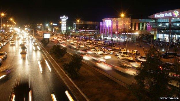 Irbil at night