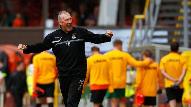 Terry Butcher celebrates success with Inverness Caledonian Thistle