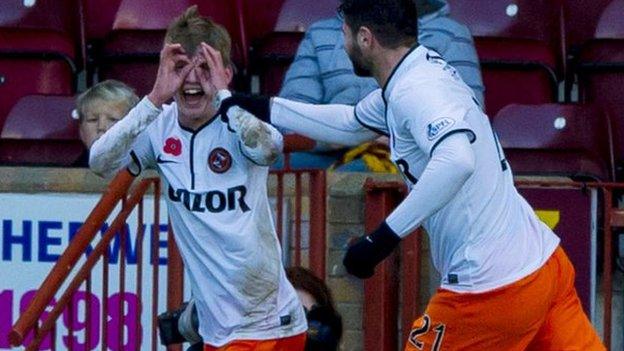 Ryan Gauld celebrates